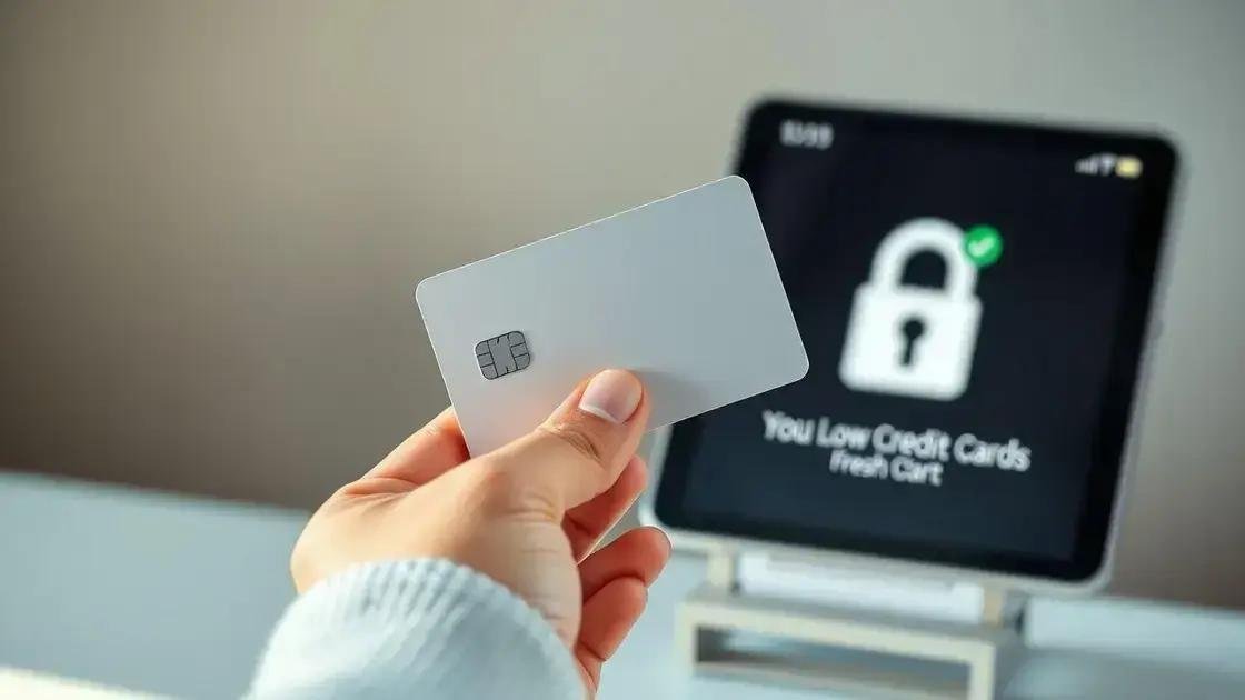Cartões de crédito para quem tem score baixo