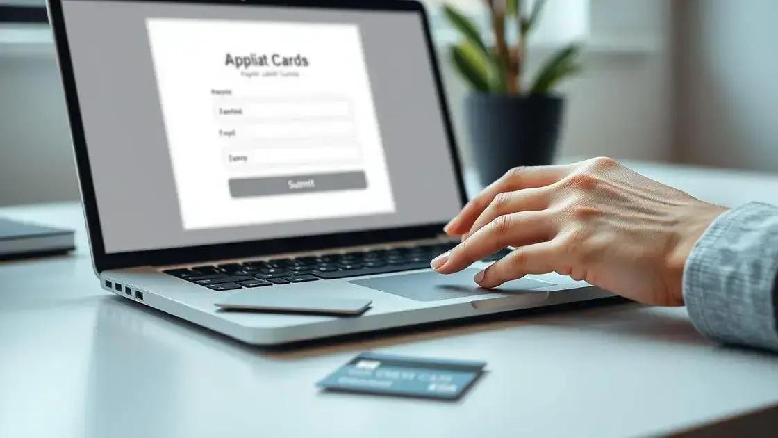 Como solicitar seu cartão com score baixo
